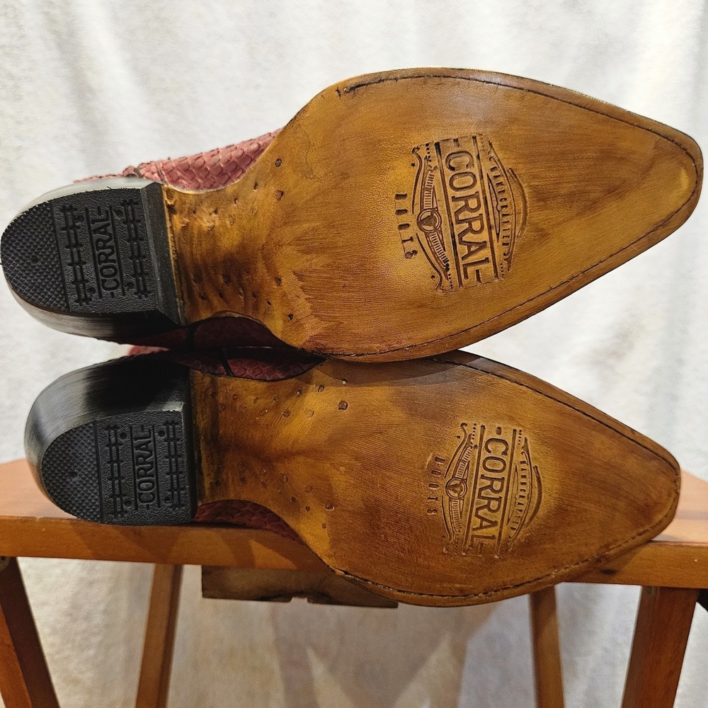Corral Red Python Boots Kemo Sabe Exclusive Size … - image 8
